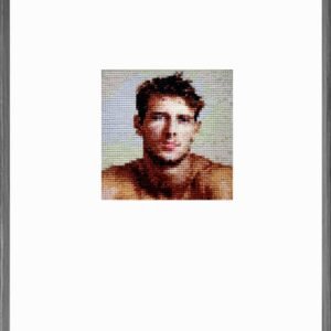 Grey Veneer Metal Frame